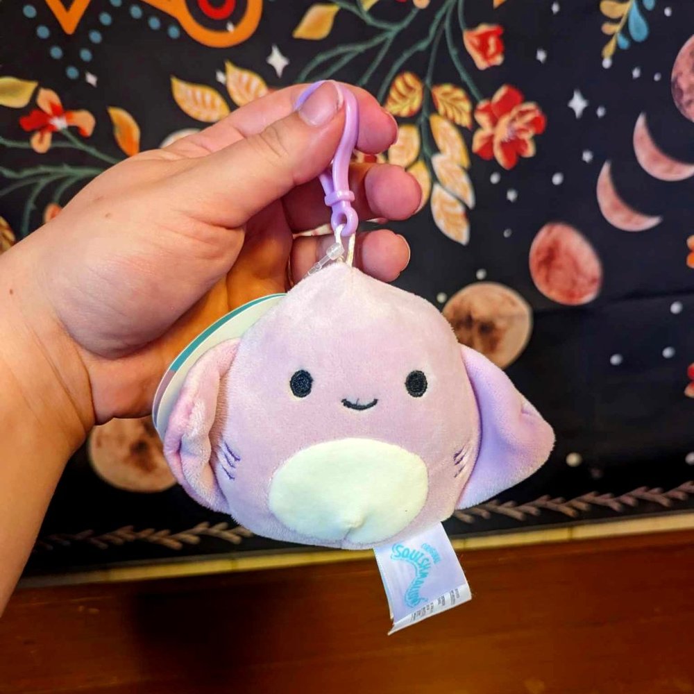 Original Squishmallows Aziza the Stingray Clip 2021 BNWT